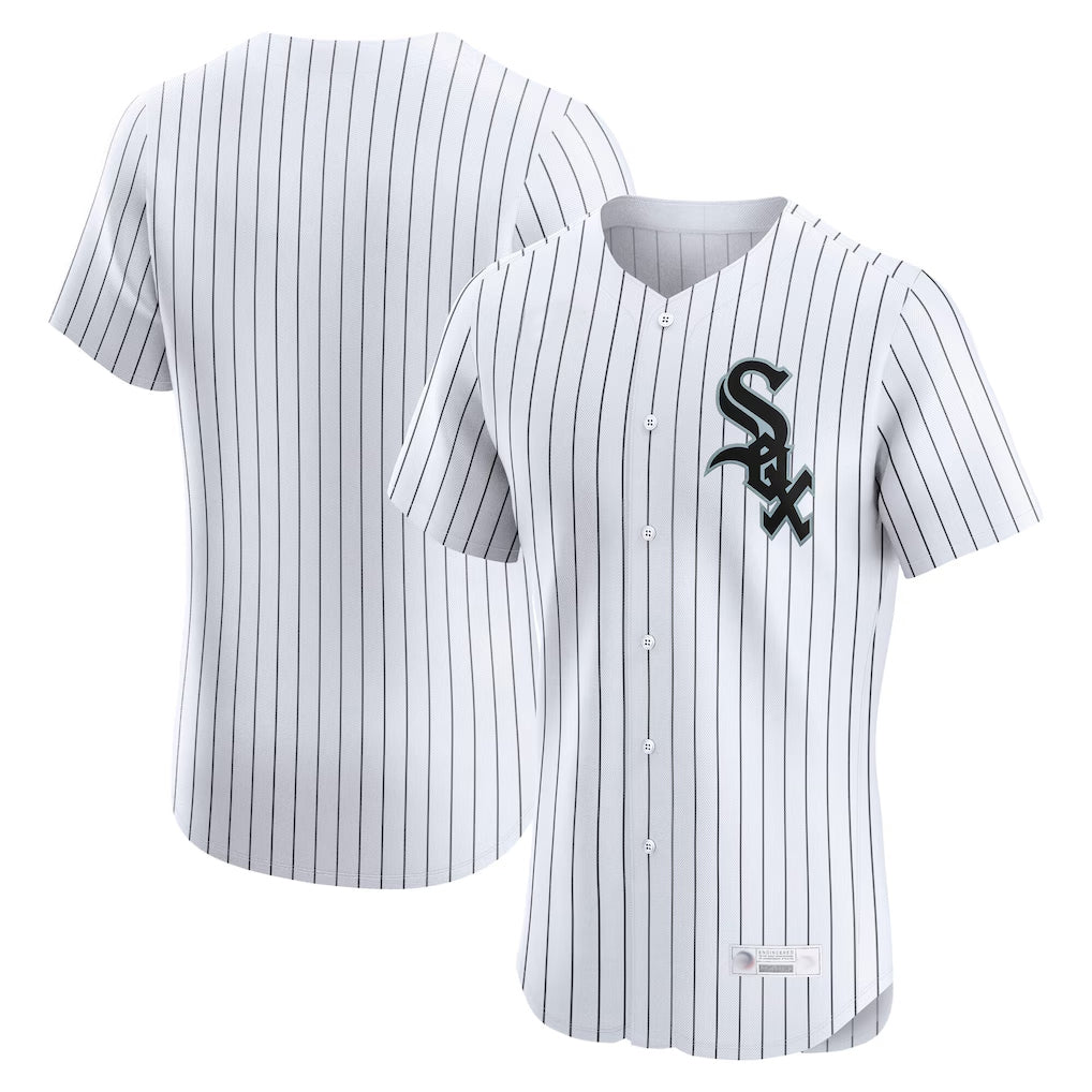 Chicago White Sox Blank Player White MIKSHPS Limited Elite Home Stitched Jerseys