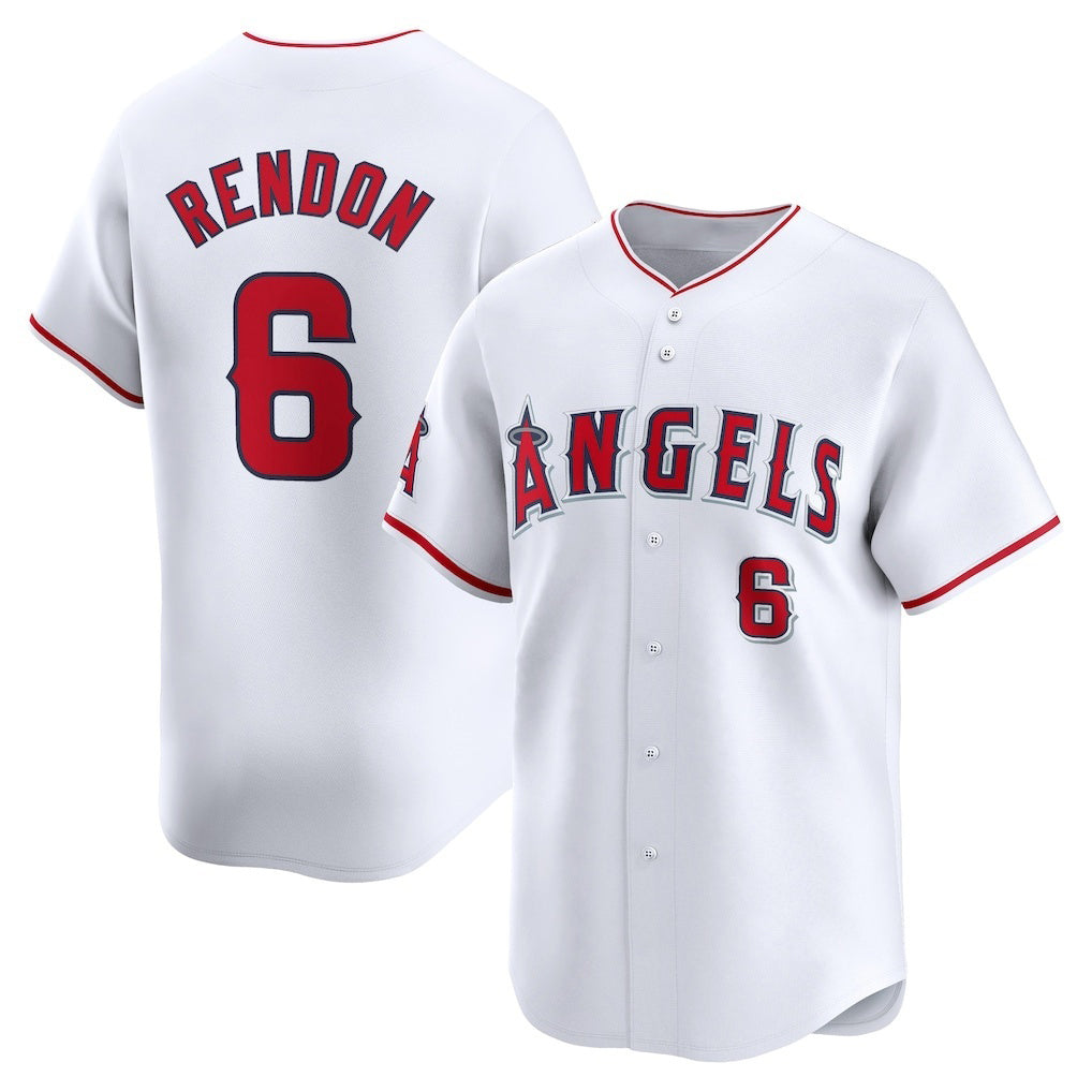Los Angeles Angels #6 Anthony Rendon White MIKSHPS Home Limited Player Jersey