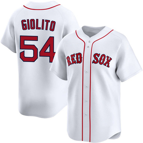 Boston Red Sox #54 Lucas Giolito White MIKSHPS 2024 Home Limited Stitched Jersey
