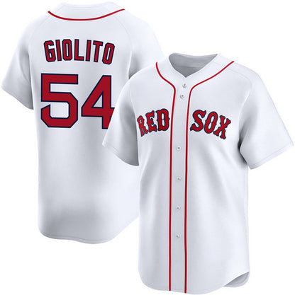 Boston Red Sox #54 Lucas Giolito White MIKSHPS 2024 Home Limited Stitched Jersey