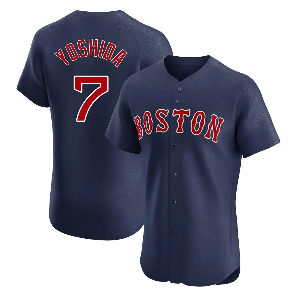 Boston Red Sox #7 Masataka Yoshida Player Navy MIKSHPS Limited Elite Home Game Stitched Jerseys1