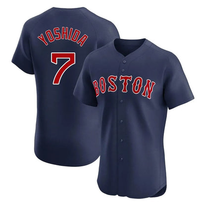 Boston Red Sox #7 Masataka Yoshida Player Navy MIKSHPS Limited Elite Home Game Stitched Jerseys1
