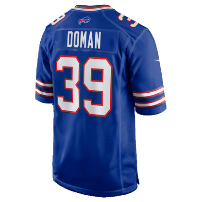 B.Bills #39 Tommy Doman Royal MIKSHPS Team Game Jersey