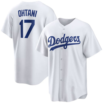 Los Angeles Dodgers #17 Shohei Ohtani White MIKSHPS Home Replica Player Jersey
