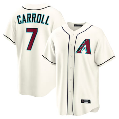 Arizona Diamondbacks #7 Corbin Carroll Player Cream MIKSHPS Home Game Stitched Jerseys