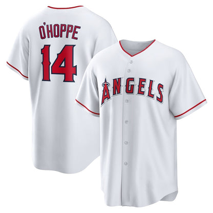 Los Angeles Angels #14 Logan O'Hoppe White MIKSHPS Home Replica Jersey