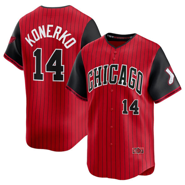 Chicago White Sox #14 Paul Konerko Red Black MIKSHPS 2025 City Connect Limited Stitched Jersey