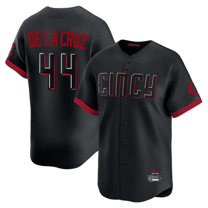 Cincinnati Reds #44 Elly De La Cruz Player Black MIKSHPS City Connect Home Limited Stitched Jerseys