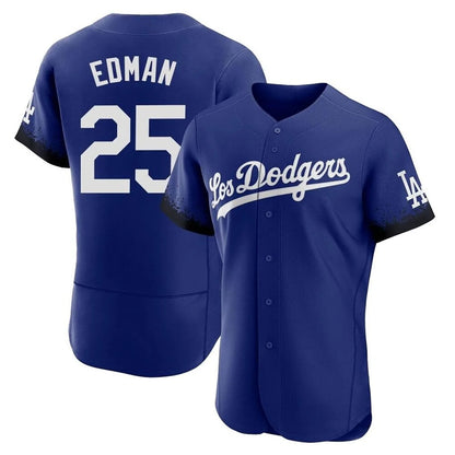 Los Angeles Dodgers #25 Tommy Edman Player Royal MIKSHPS City Connect Elite Home Stitched Jerseys