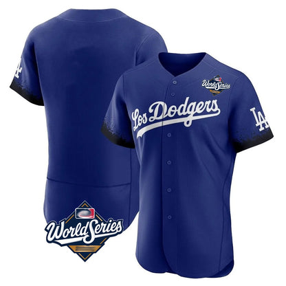 Los Angeles Dodgers Blank Player Royal MIKSHPS City Connect Elite Home World Series Stitched Jerseys