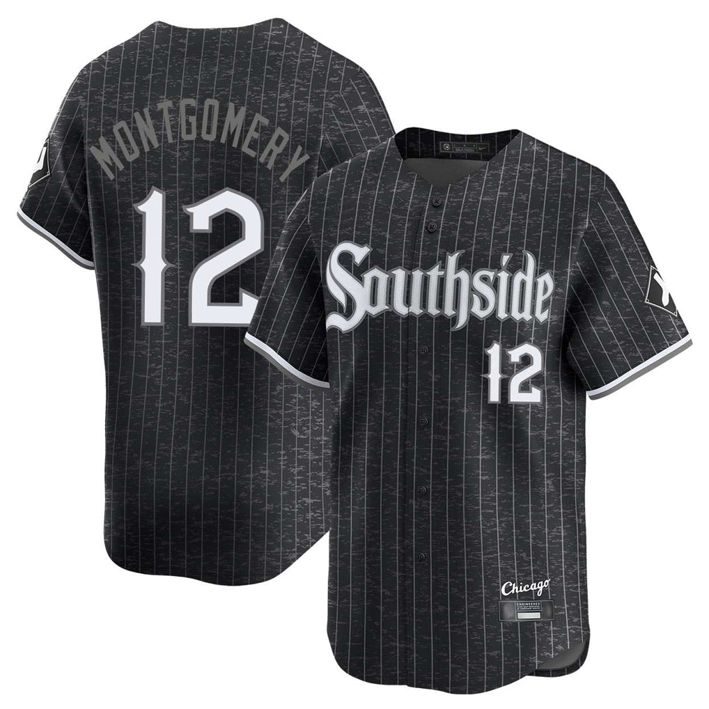 Chicago White Sox #12 Colson Montgomery Player Black MIKSHPS City Connect Limited Home Stitched Jerseys