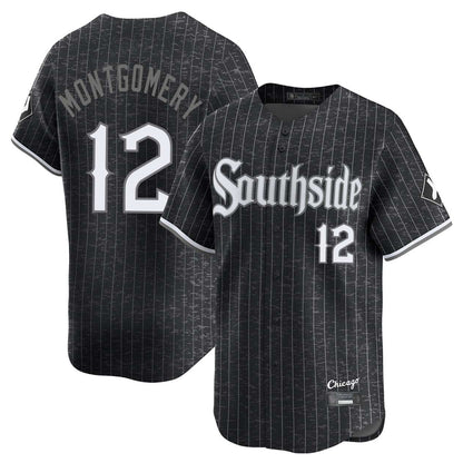 Chicago White Sox #12 Colson Montgomery Player Black MIKSHPS City Connect Limited Home Stitched Jerseys