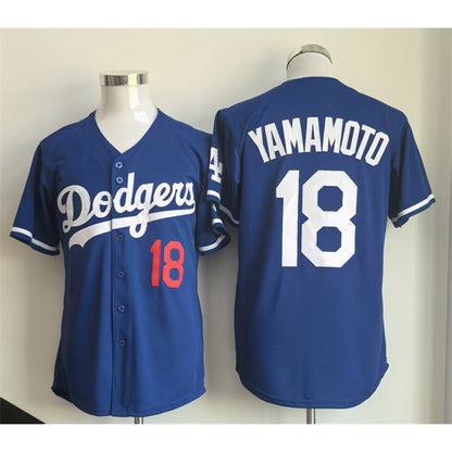 Los Angeles Dodgers #18 Yoshinobu Yamamoto Royal MIKSHPS Limited Stitched Jersey