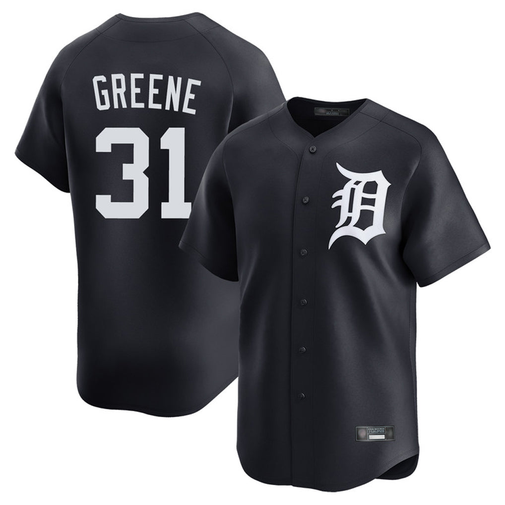 Detroit Tigers #31 Riley Greene Player Navy MIKSHPS Home Limited Game Stitched Jerseys