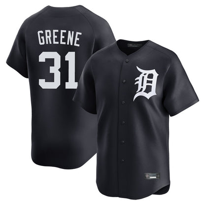 Detroit Tigers #31 Riley Greene Player Navy MIKSHPS Home Limited Game Stitched Jerseys