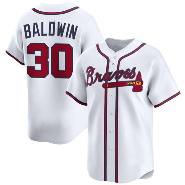 Atlanta Braves #30 Drake Baldwin White MIKSHPS 2025 Home Limited Stitched Jersey