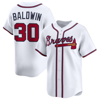 Atlanta Braves #30 Drake Baldwin White MIKSHPS 2025 Home Limited Stitched Jersey