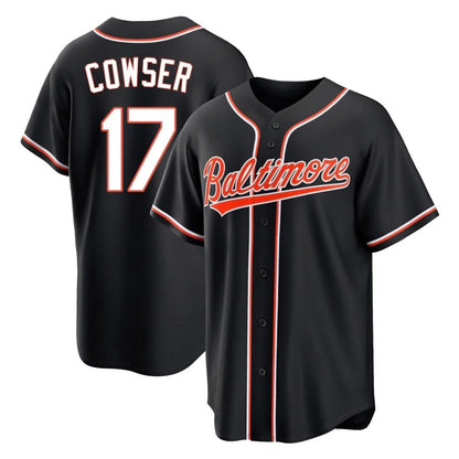 Baltimore Orioles #17 Colton Cowser Player Black MIKSHPS Out Home Game Stitched Jerseys