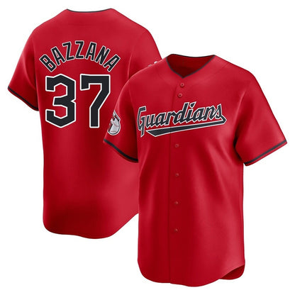 Cleveland Guardians #37 Travis Bazzana Player Red MIKSHPS Limited Home Stitched Jerseys