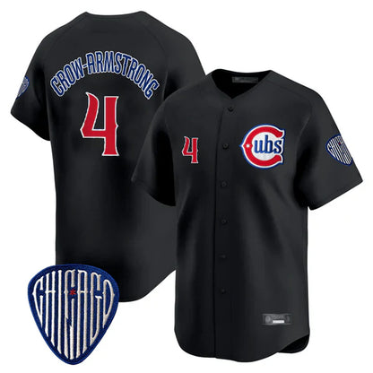 Chicago Cubs #4 Pete Crow-Armstrong Player Black MIKSHPS Vapor Premier Limited Home Stitched Jerseys