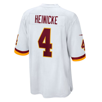W.Football Team #4 Taylor Heinicke White MIKSHPS Game Jersey