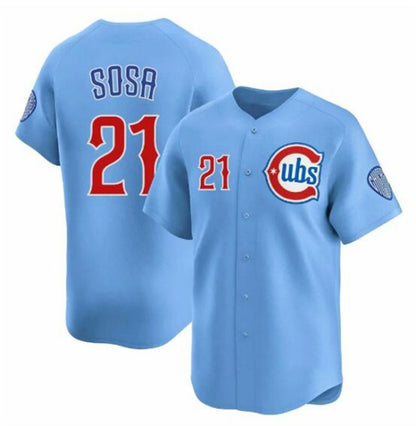 Chicago Cubs #21 Sammy Sosa Blue MIKSHPS 2024-25 2nd Alternate Limited Stitched Jersey