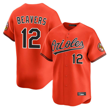 Baltimore Orioles #12 Dylan Beavers Player Orange MIKSHPS Limited Home Game Stitched Jerseys