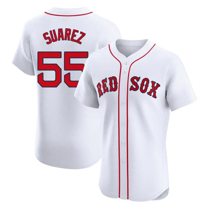 Boston Red Sox #55 Ranger Suarez Player White MIKSHPS Limited Elite Home Game Stitched Jerseys1