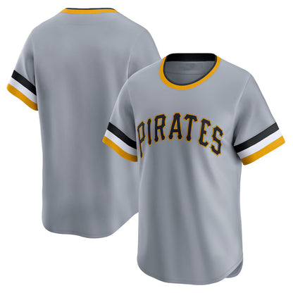 Pittsburgh Pirates Gray MIKSHPS Cooperstown Collection Limited Jersey
