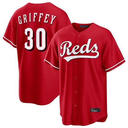 Cincinnati Reds #30 Ken Griffey Player Red MIKSHPS Home Game Stitched Jerseys