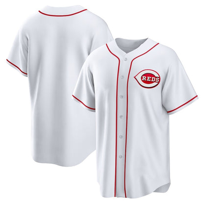 Cincinnati Reds White MIKSHPS Home Replica Team Jersey