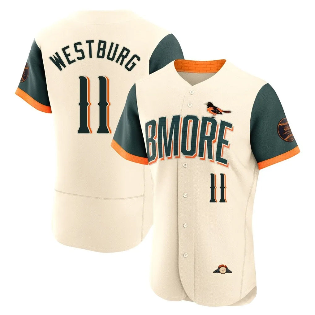 Baltimore Orioles #11 Jordan Westburg Player Cream MIKSHPS 2026 City Connect Limited Elite Home Game Stitched Jerseys
