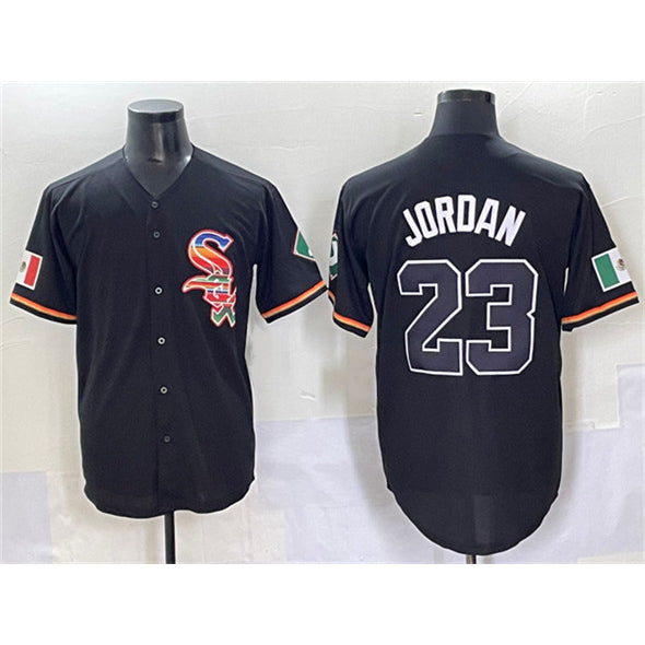 Chicago White Sox #23 Michael Jordan Black MIKSHPS Mexico Limited Stitched Jersey