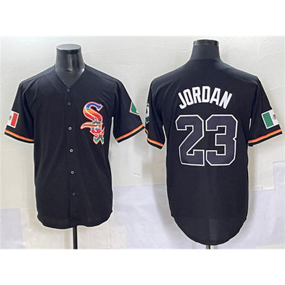 Chicago White Sox #23 Michael Jordan Black MIKSHPS Mexico Limited Stitched Jersey