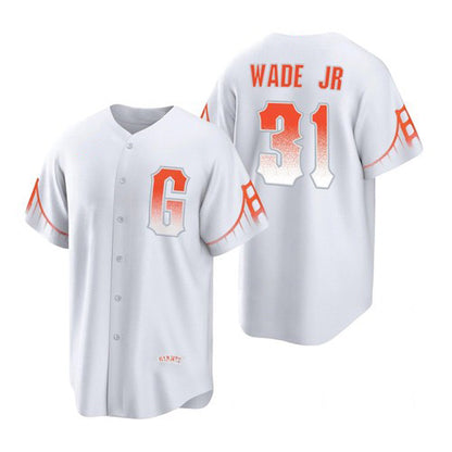 San Francisco Giants #31 LaMonte Wade Jr White MIKSHPS City Connect Cool Base Jersey