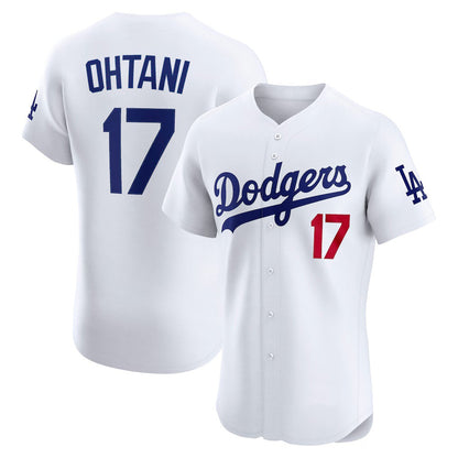 Los Angeles Dodgers #17 Shohei Ohtani White MIKSHPS Home Elite Jersey