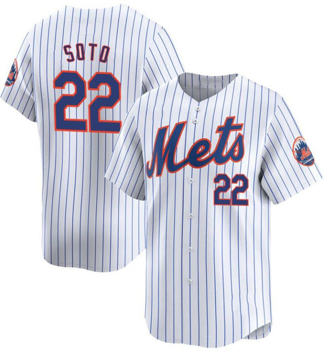 New York Mets #22 Juan Soto White MIKSHPS Home Limited Stitched Jersey
