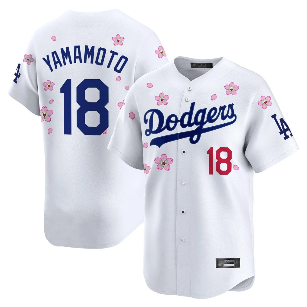 Los Angeles Dodgers #18 Yoshinobu Yamamoto Player White MIKSHPS Tokyo Series Vapor Premier Limited Stitched Jerseys