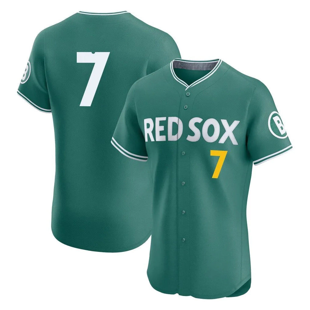Boston Red Sox #7 Masataka Yoshida Player Green MIKSHPS City Connect Limited Elite Home Game Stitched Jerseys1