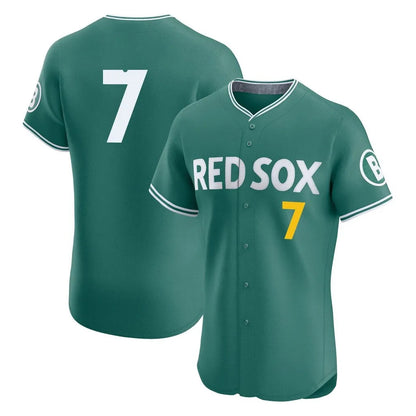 Boston Red Sox #7 Masataka Yoshida Player Green MIKSHPS City Connect Limited Elite Home Game Stitched Jerseys1