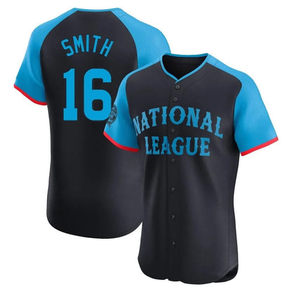 Los Angeles Dodgers #16 Will Smith Player Black MIKSHPS National League All-Star Limited Elite Home Stitched Jerseys