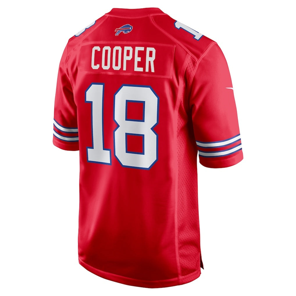 B.Bills #18 Amari Cooper Red MIKSHPS Alternate Game Jersey