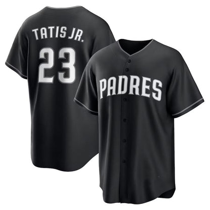 San Diego Padres #23 Fernando Tatis Jr. Black MIKSHPS Limited Stitched Jersey