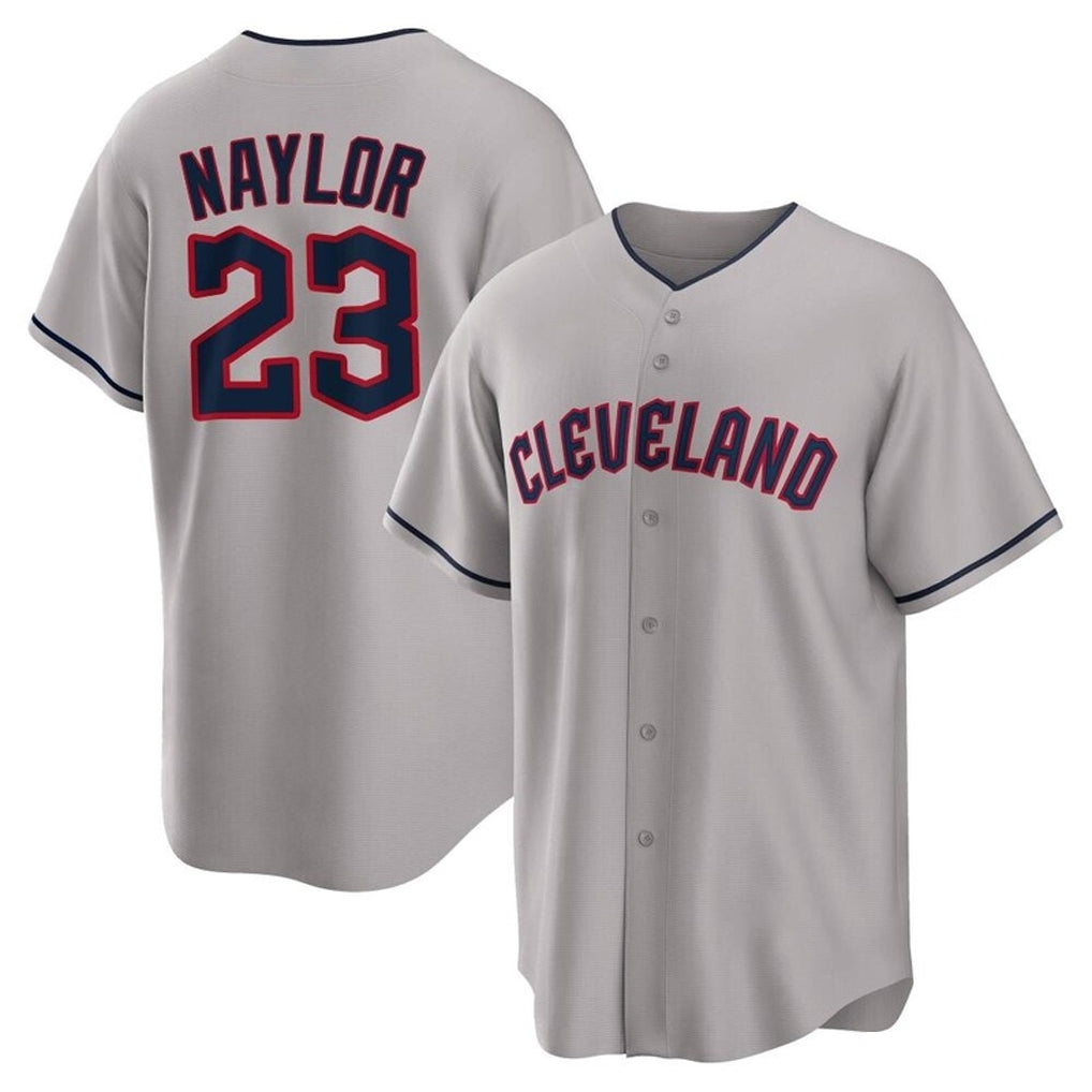 Cleveland Guardians #23 Bo Naylor Player Gray MIKSHPS Game Home Stitched Jerseys
