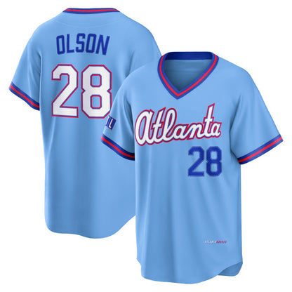 Atlanta Braves #28 Matt Olson Powder Blue MIKSHPS 2026 City Connect Stadium Jersey