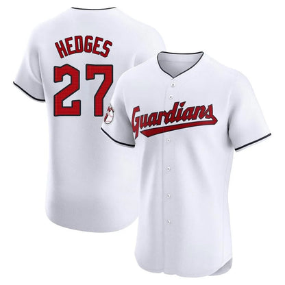 Cleveland Guardians #27 Austin Hedges Player White MIKSHPS Limited Elite Home Stitched Jerseys