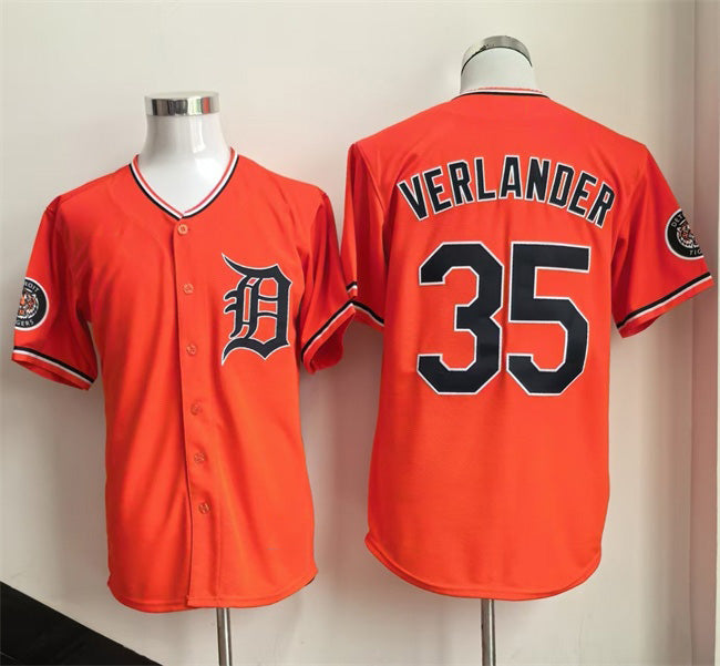 Detroit Tigers #35 Justin Verlander Orange MIKSHPS 2026 Cool Base Stitched Jersey 2