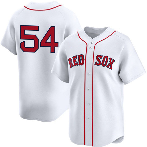 Boston Red Sox #54 Lucas Giolito White MIKSHPS No Name 2024 Home Limited Stitched Jersey
