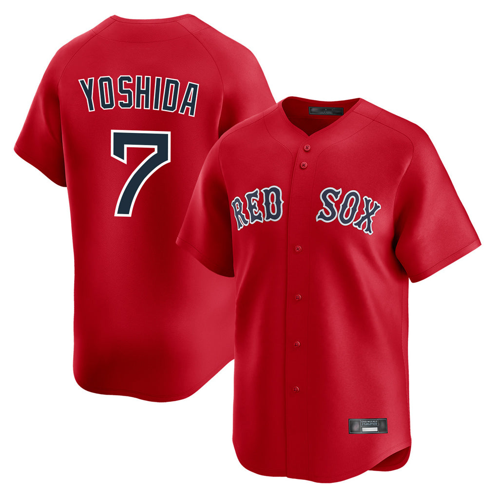 Boston Red Sox #7 Masataka Yoshida Player Red MIKSHPS Limited Home Game Stitched Jerseys1