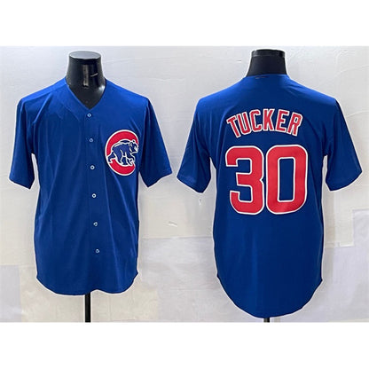 Chicago Cubs #30 Kyle Tucker Royal MIKSHPS Cool Base Stitched Jersey